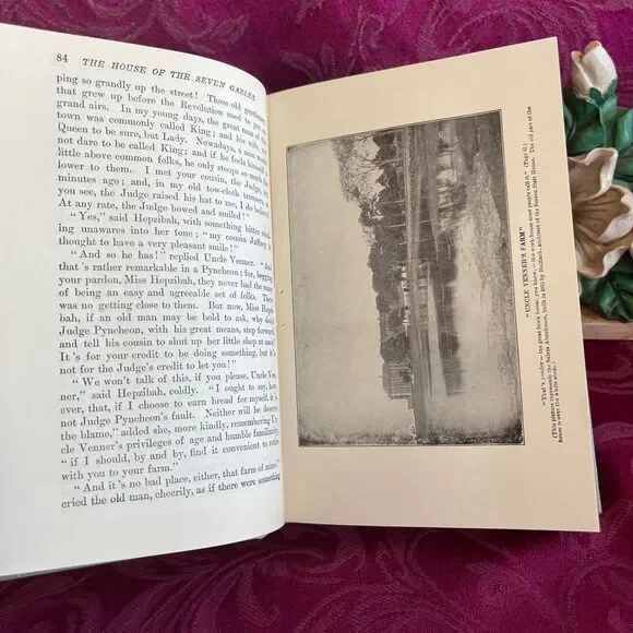 1932 The House of Seven Gables by Nathaniel Hawthorne, Illustrated Vintage Book - Picture 5 of 10